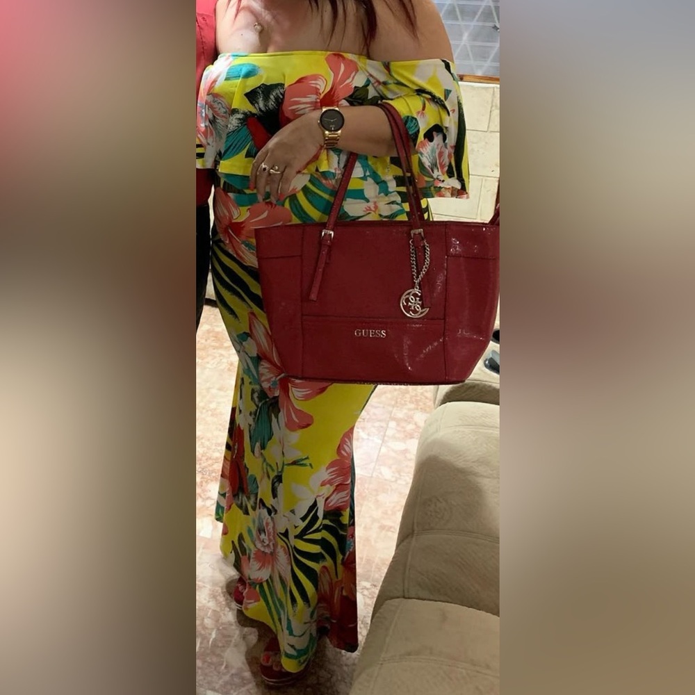 Fashion Nova Vibrant Floral Maxi Dress